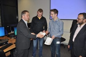 Companies receiving their "Thank You" Certificates.
